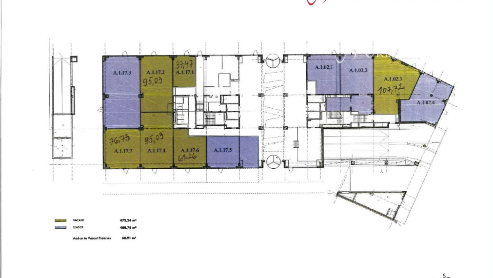 Prenájom obchodného/ných priestorov v projekte Stein na Legionárskej ulici v centre