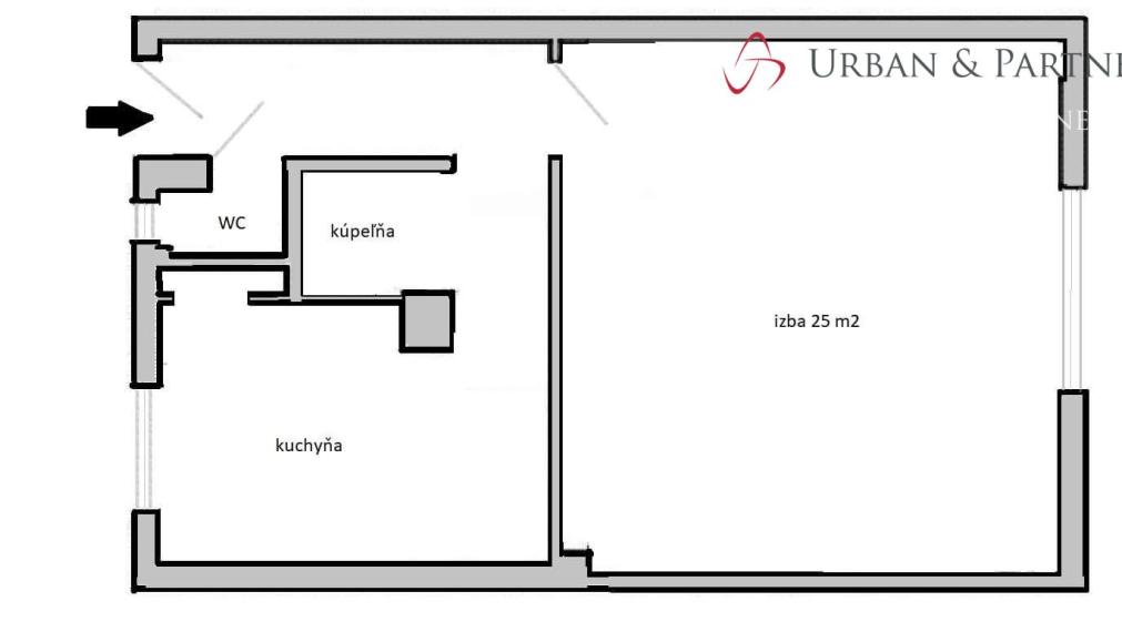 1 izbový byt na predaj na Šancovej ulici v širšom centre.