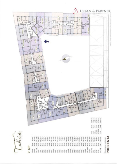 NOVOSTAVBA 2 izbový byt na prenájom v centre Nitry.