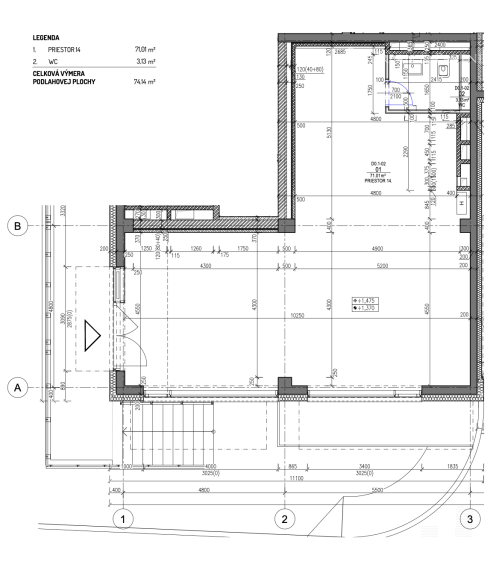 PRENÁJOM  obchodného priestoru 74m2 lokalita NIVY
