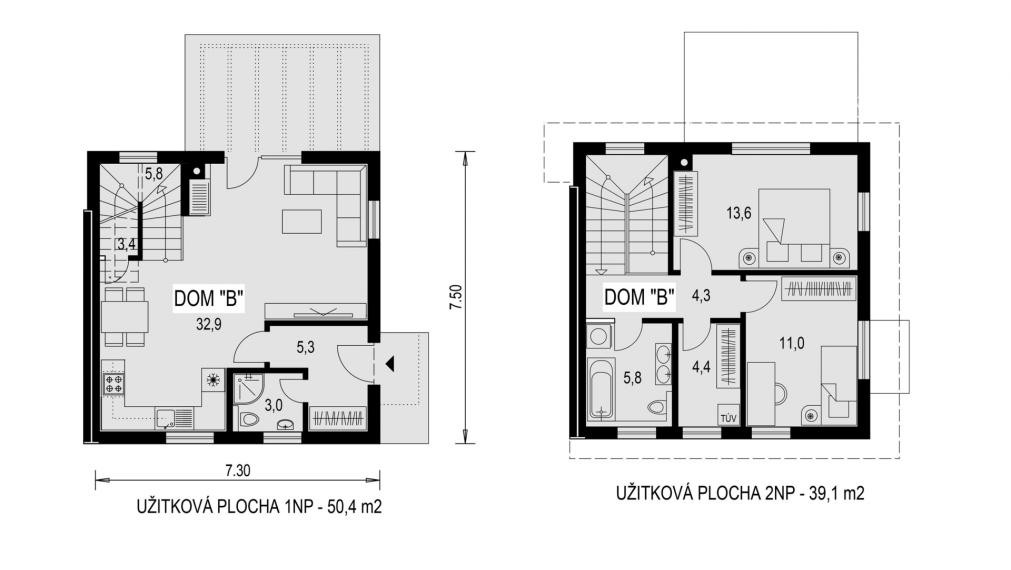 PREDAJ rodinného domu NOVOSTAVBA v obci Láb