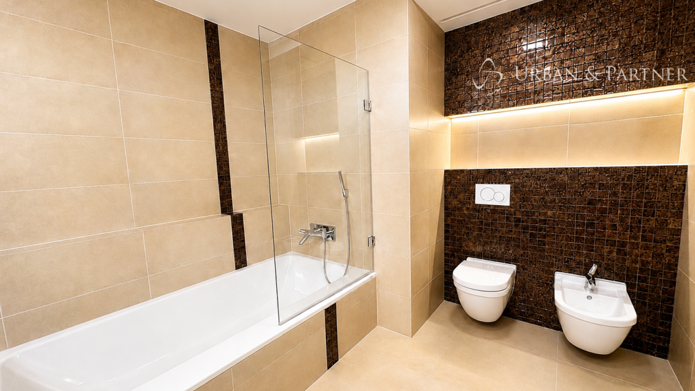 Veľkorysý penthouse s terasou a jacuzzi, 2 garážové státia.