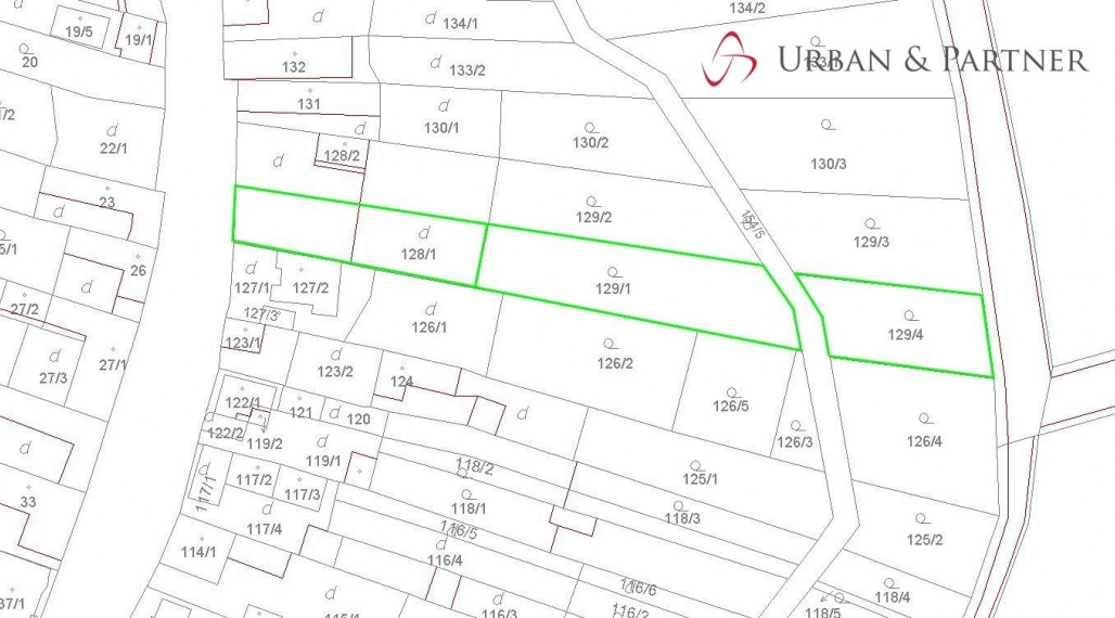 Stavebný pozemok na predaj v obci RAKOVICE pri Piešťanoch.
