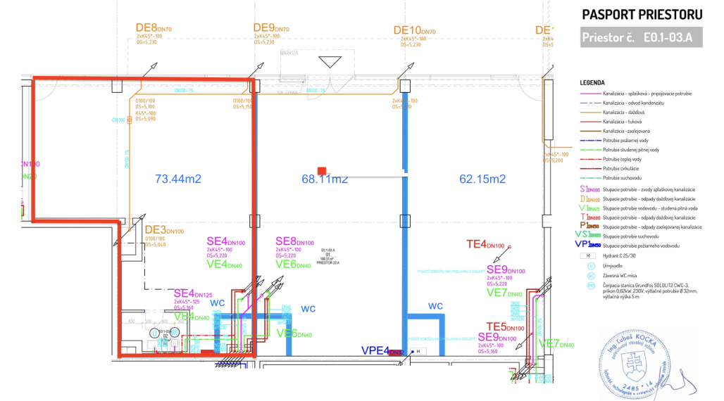 Obchodný priestor 73m2, lokalita MLYNSKÉ NIVY