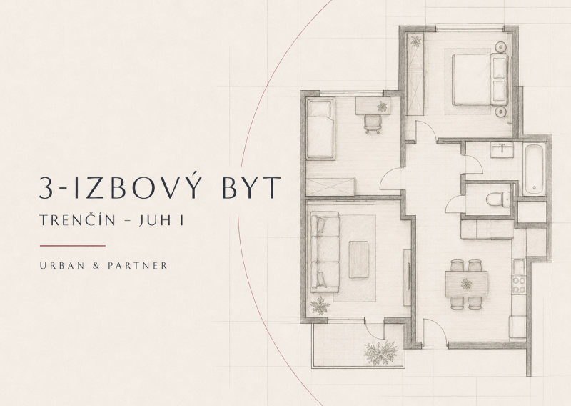 NA PREDAJ | PREROBENÝ 3-IZBOVÝ BYT S BALKÓNOM TRENČÍN  JUH I